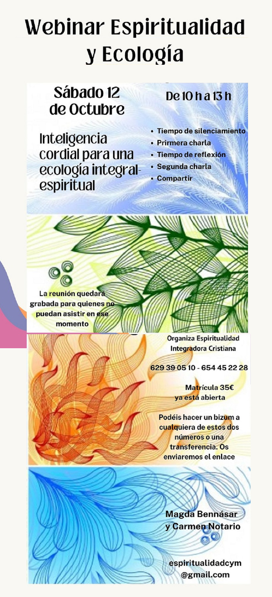 Webinar Espiritualidad y Ecologia sabado 12 de Octubre 2024 vertical