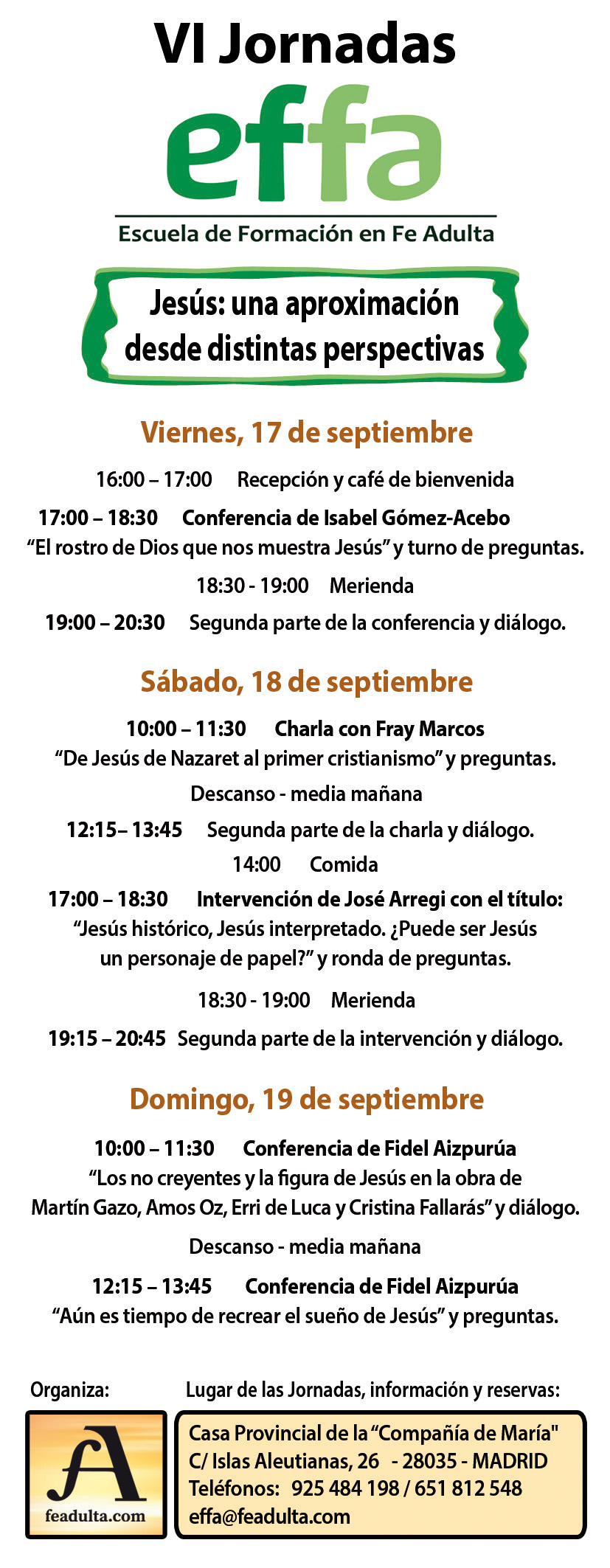 marcapaginas VI Jornadas EFFA