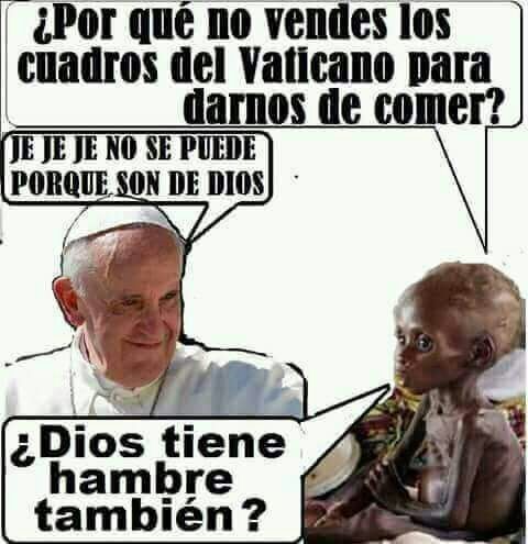 papa dios hambre