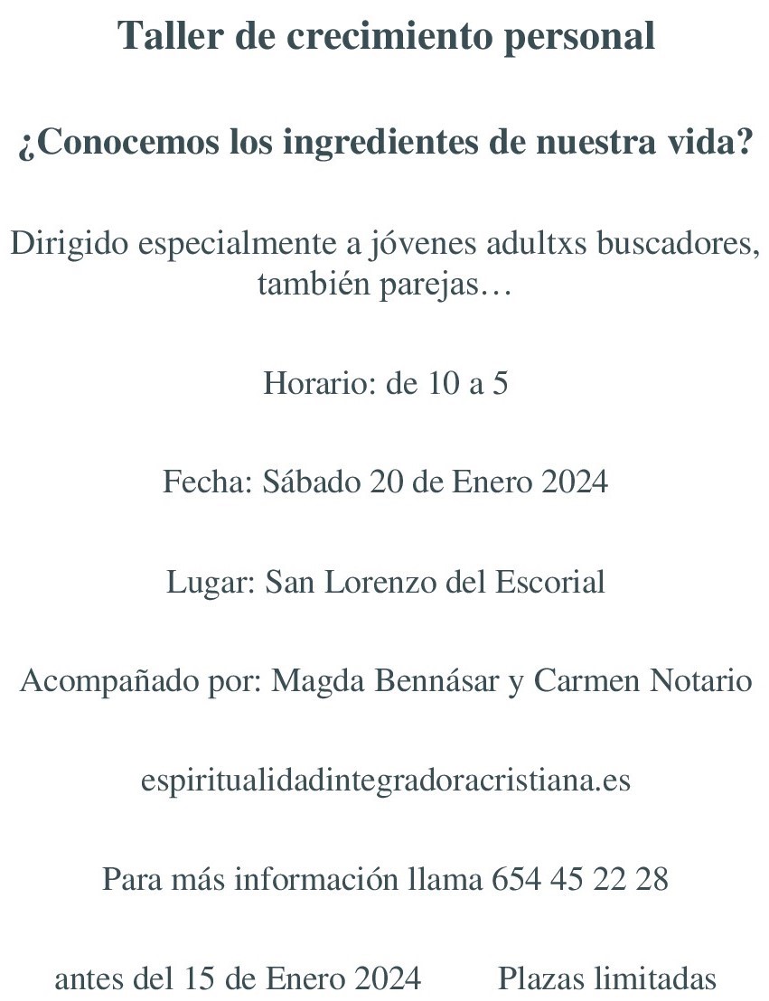 taller crecimiento personal