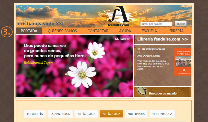 Web con cabecera numero 3