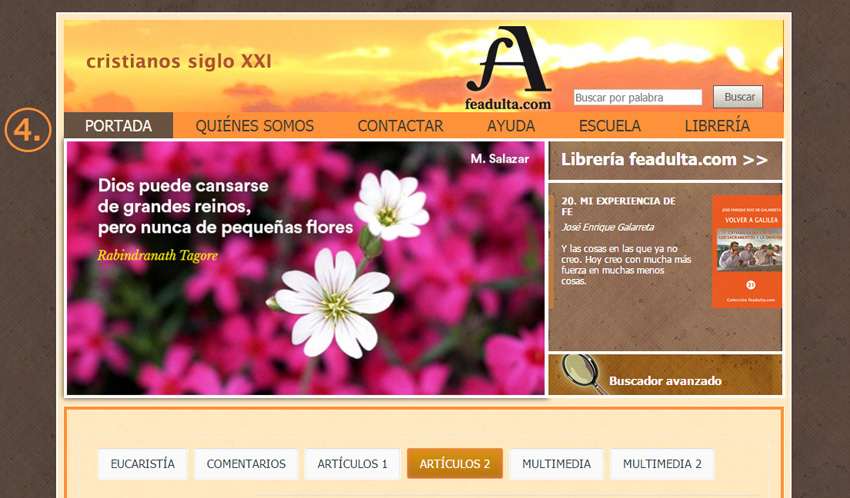 Web con cabecera numero 4