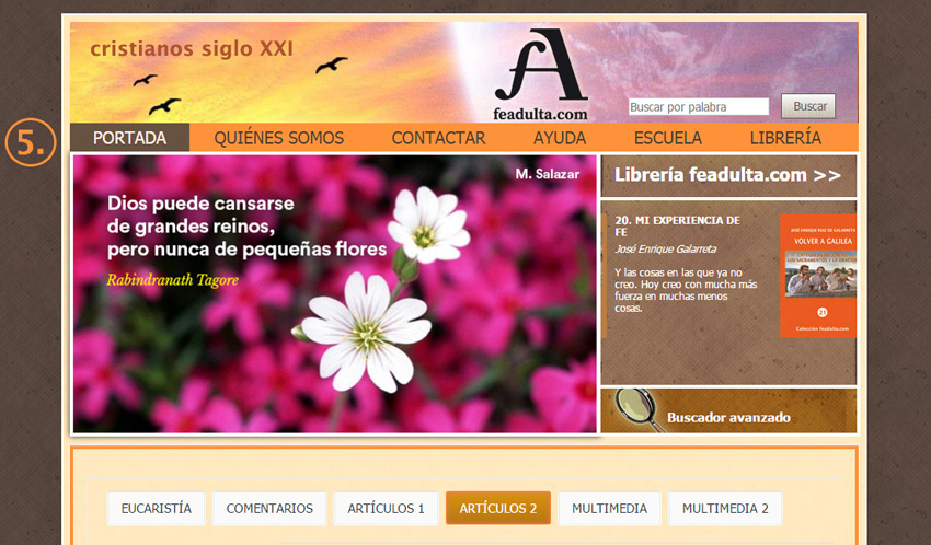 Web con cabecera numero 5